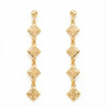 18K Yellow Gold Dangle Earrings