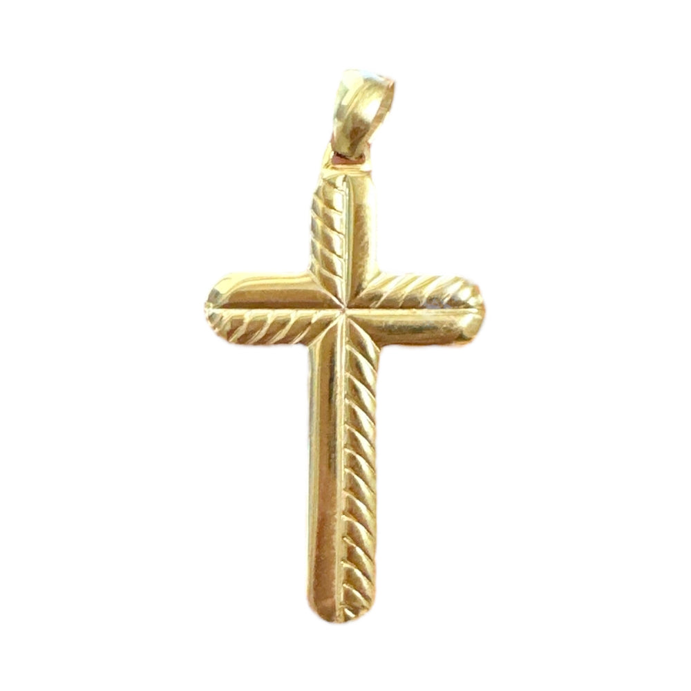 18k Gold Cross Pendant