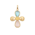 18K Yellow Gold Gemstone Pendant