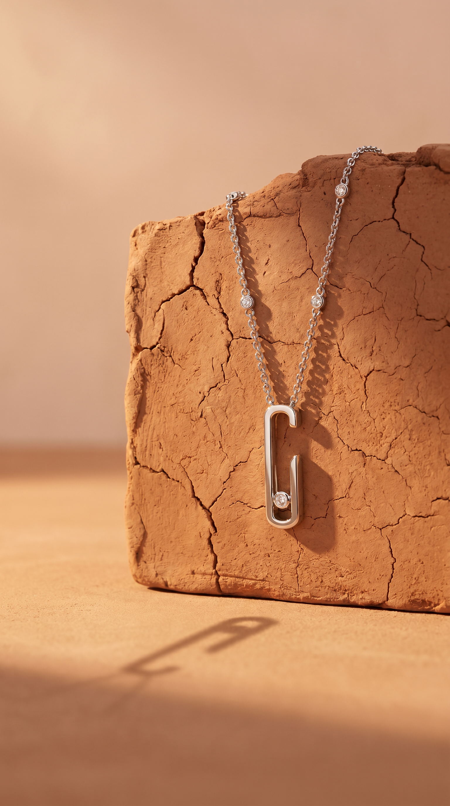 Diamond White Gold Necklace