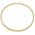 Men 18K Two Tone Gold Chain Necklace