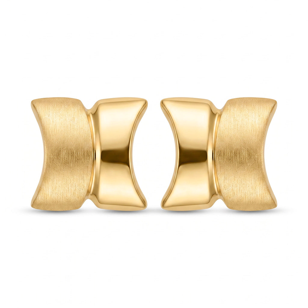 18K Yellow Gold Stud Earrings