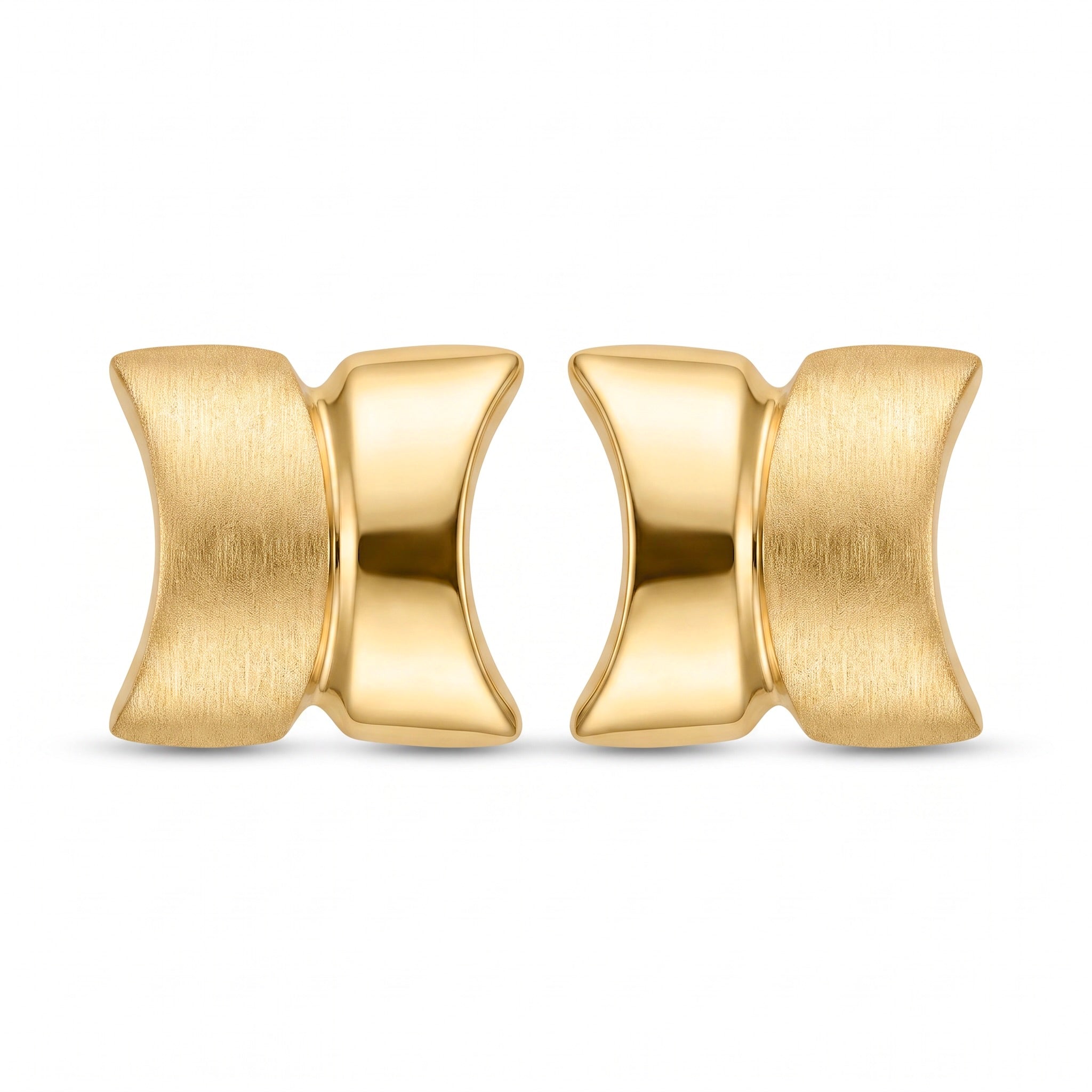 18K Yellow Gold Stud Earrings