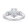 Diamond White Gold Flower Ring