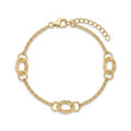 18K Yellow Gold Chain Bracelet