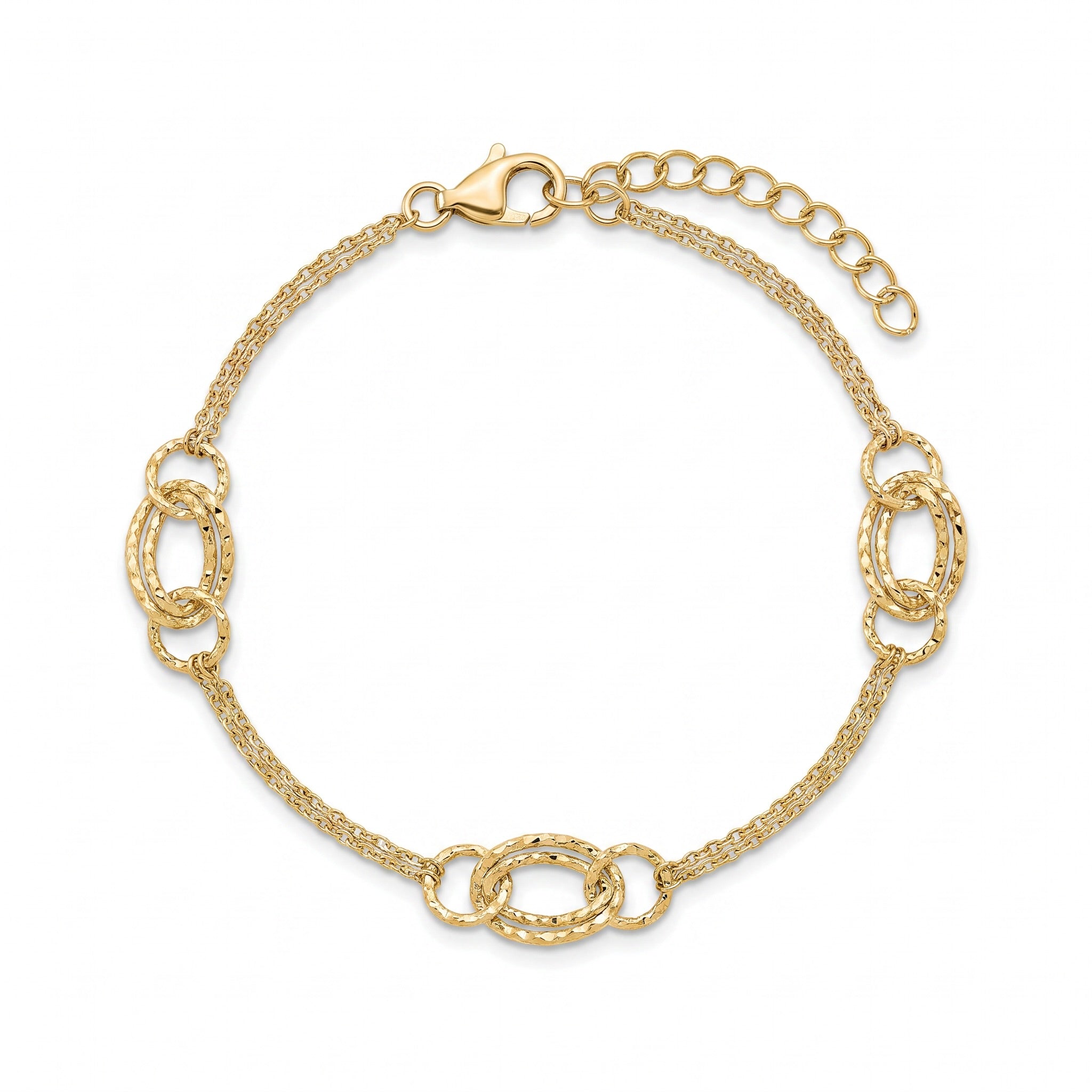 18K Yellow Gold Chain Bracelet