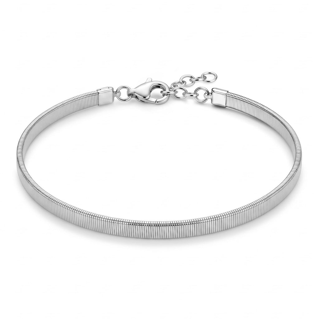 18K White Gold Bangle Bracelet