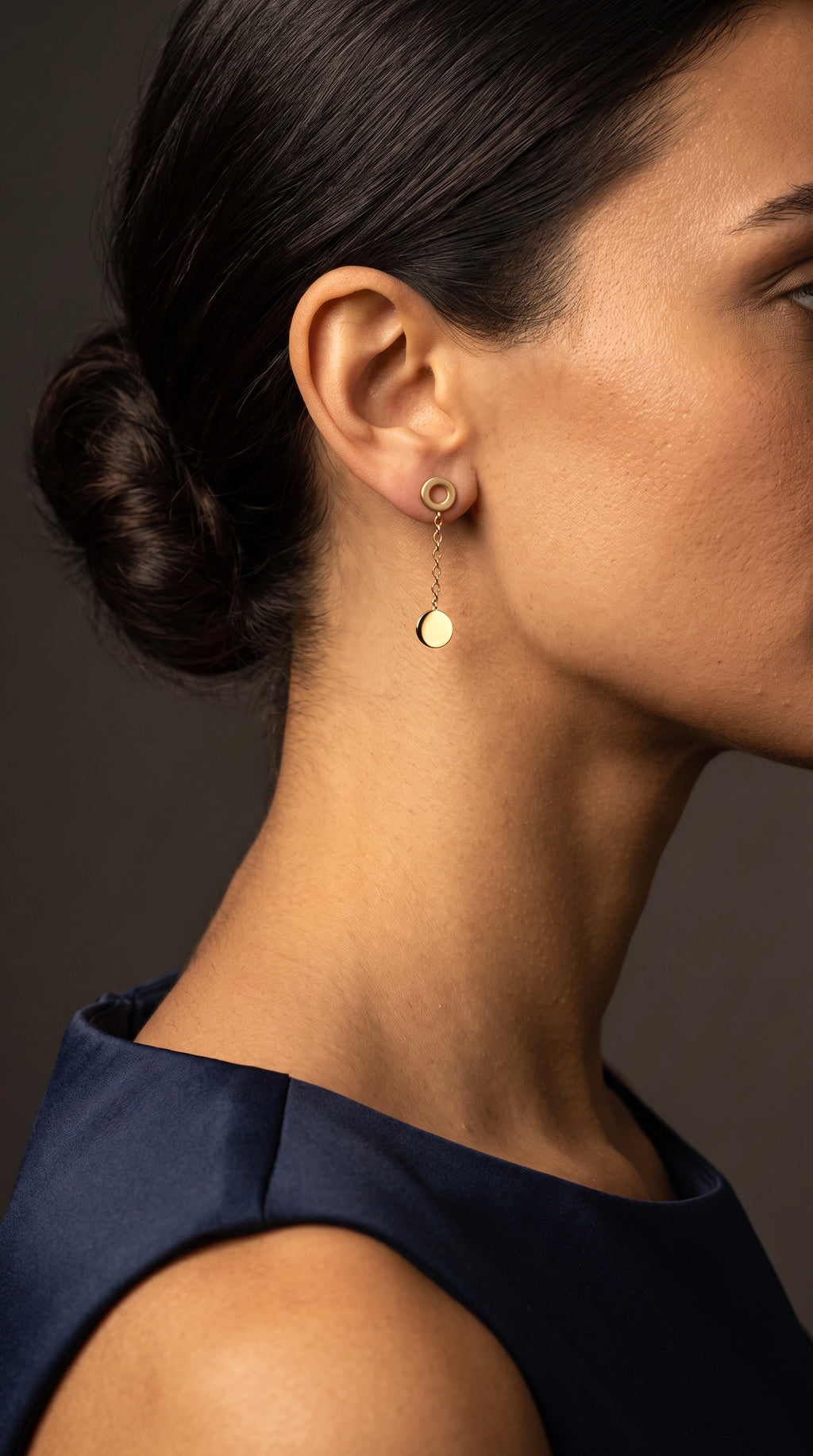 18K Yellow Gold Dangle Earrings