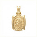 18K Yellow Gold Pendant Jesus Icon