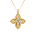 18K Yellow Gold Cubic Zirconia Necklace