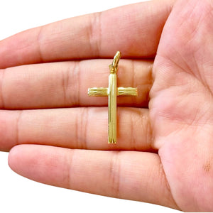 18k Gold Cross Pendant