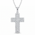 Diamond White Gold Cross Pendant