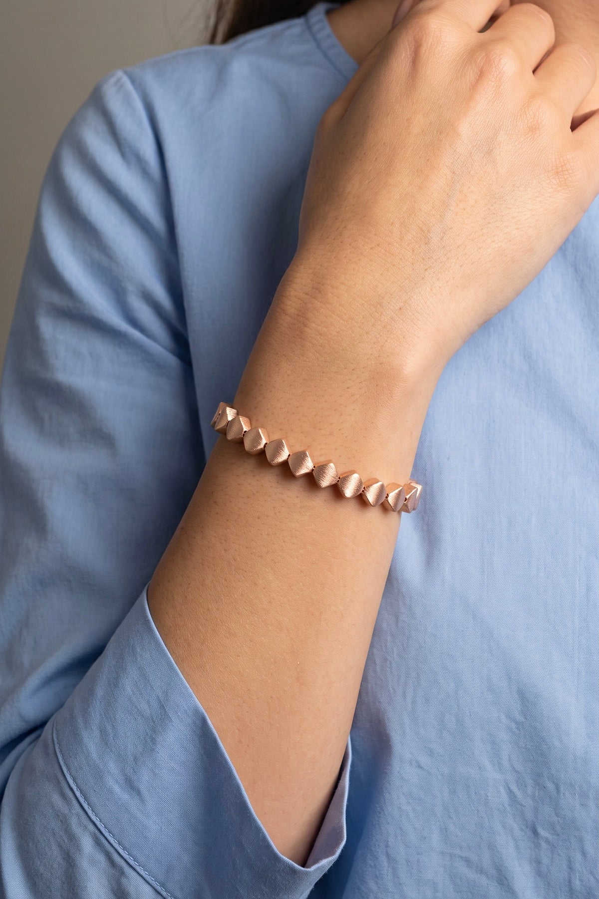 18K Rose Gold Bangle Bracelet