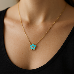 18K Yellow Gold Diamond Necklace