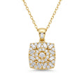 18K Yellow Gold Cubic Zirconia Necklace