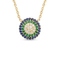 18K Yellow Gold Cubic Zirconia Necklace