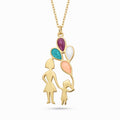 18K Yellow Gold Gemstone Necklace