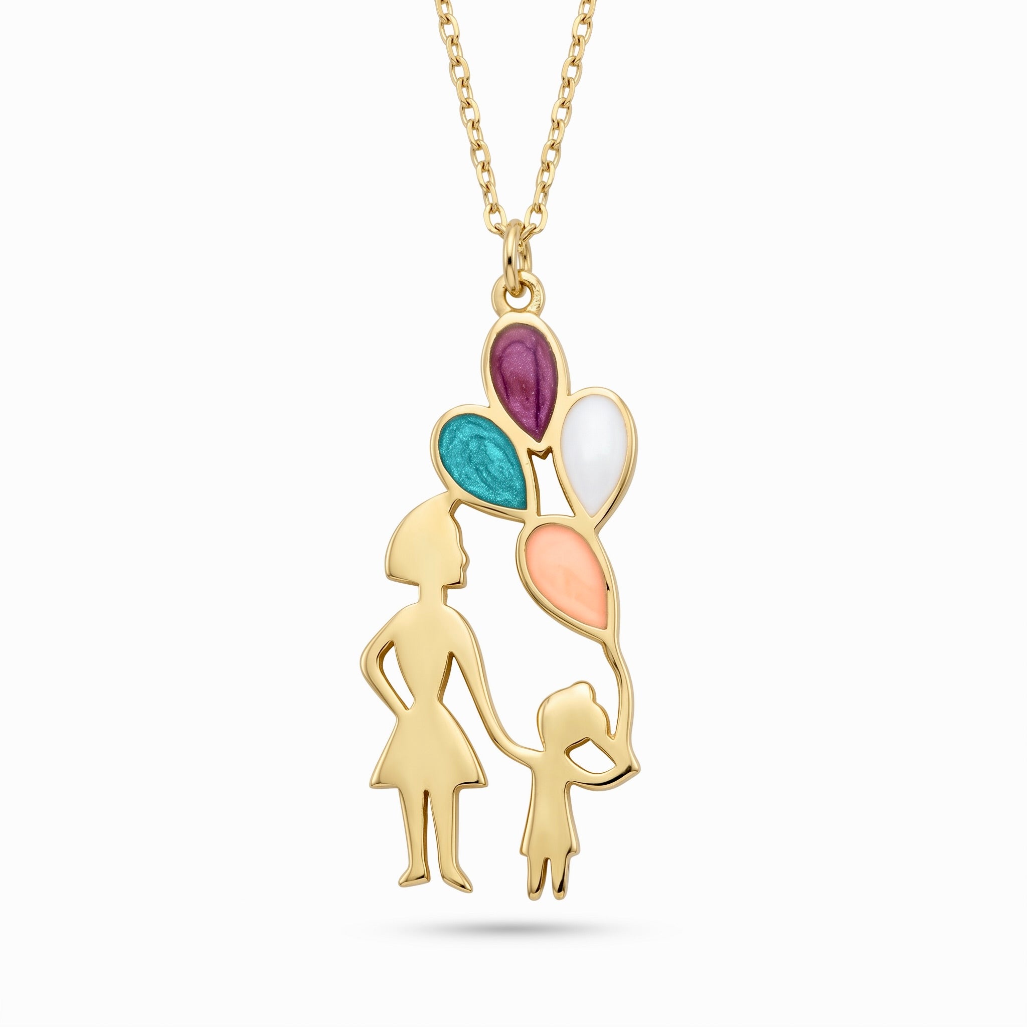 18K Yellow Gold Gemstone Necklace