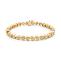 Diamond Yellow Gold Fancy Yellow Mixed Shape Tennis Bracelet