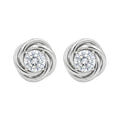 Diamond White Gold Stud Earrings