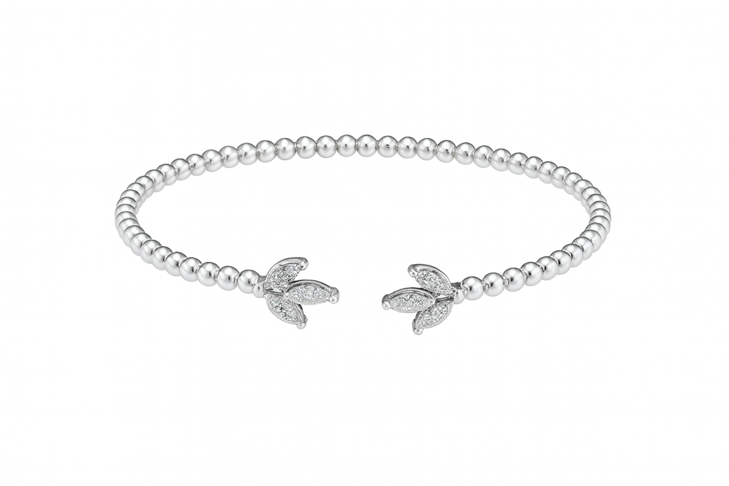 18K White Gold Natural Diamond Bracelet