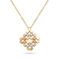 18K Multicolor Gold Chain Necklace