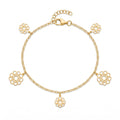 18K Yellow Gold Motif Bracelet