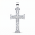 Diamond White Gold Cross Pendant