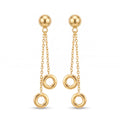 18K Yellow Gold Dangle Earrings