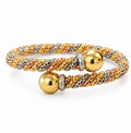 18K Multicolor Gold Cuff Bracelet