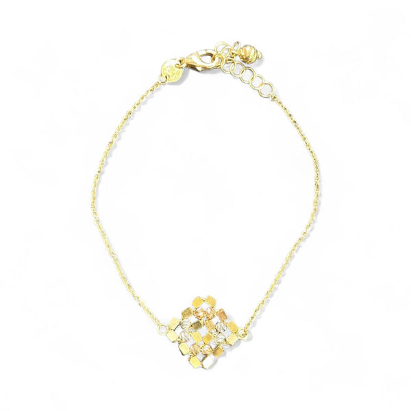 18K Gold Multicolor Chain Bracelet