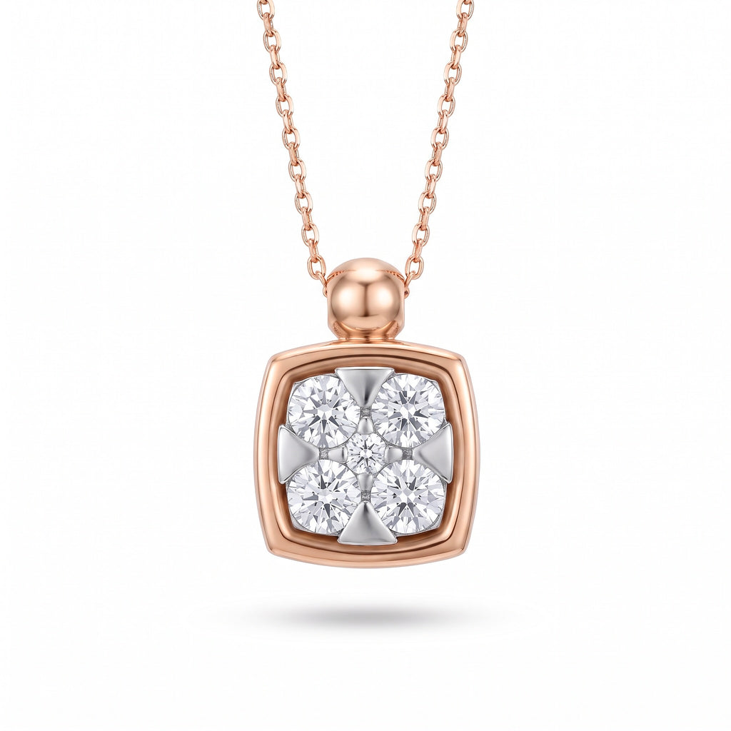 Diamond Two Tone Gold Necklace