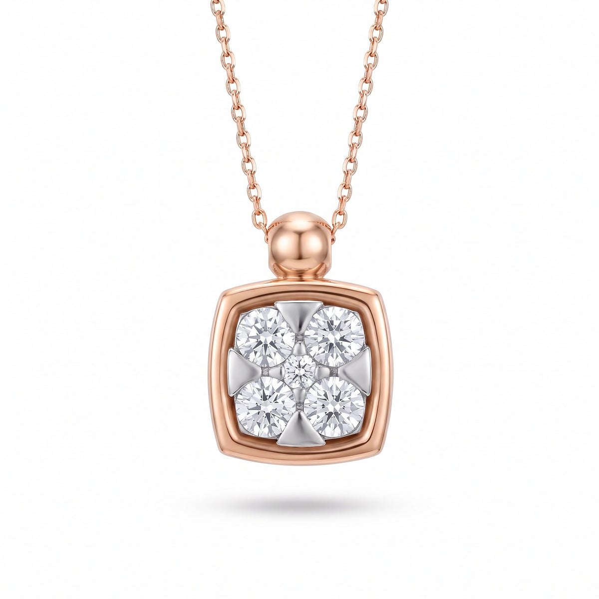 Diamond Two Tone Gold Necklace