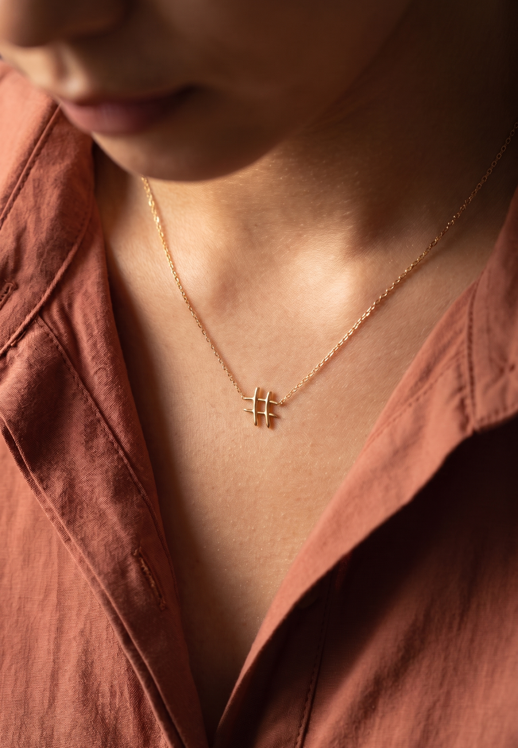 18K Yellow Gold Chain Necklace