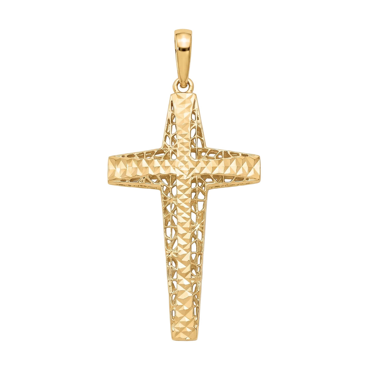 18K Yellow Gold Cross Pendant
