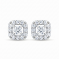 Diamond White Gold Stud Earrings