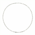 Men 18K White Gold Chain Necklace