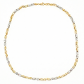 Men 18K Two Tone Gold Chain Necklace
