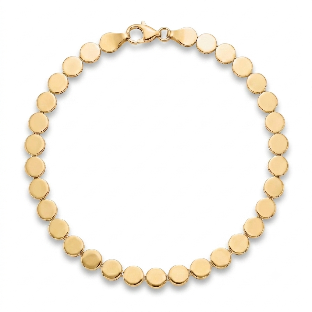 18K Yellow Gold Reversible Chain Bracelet