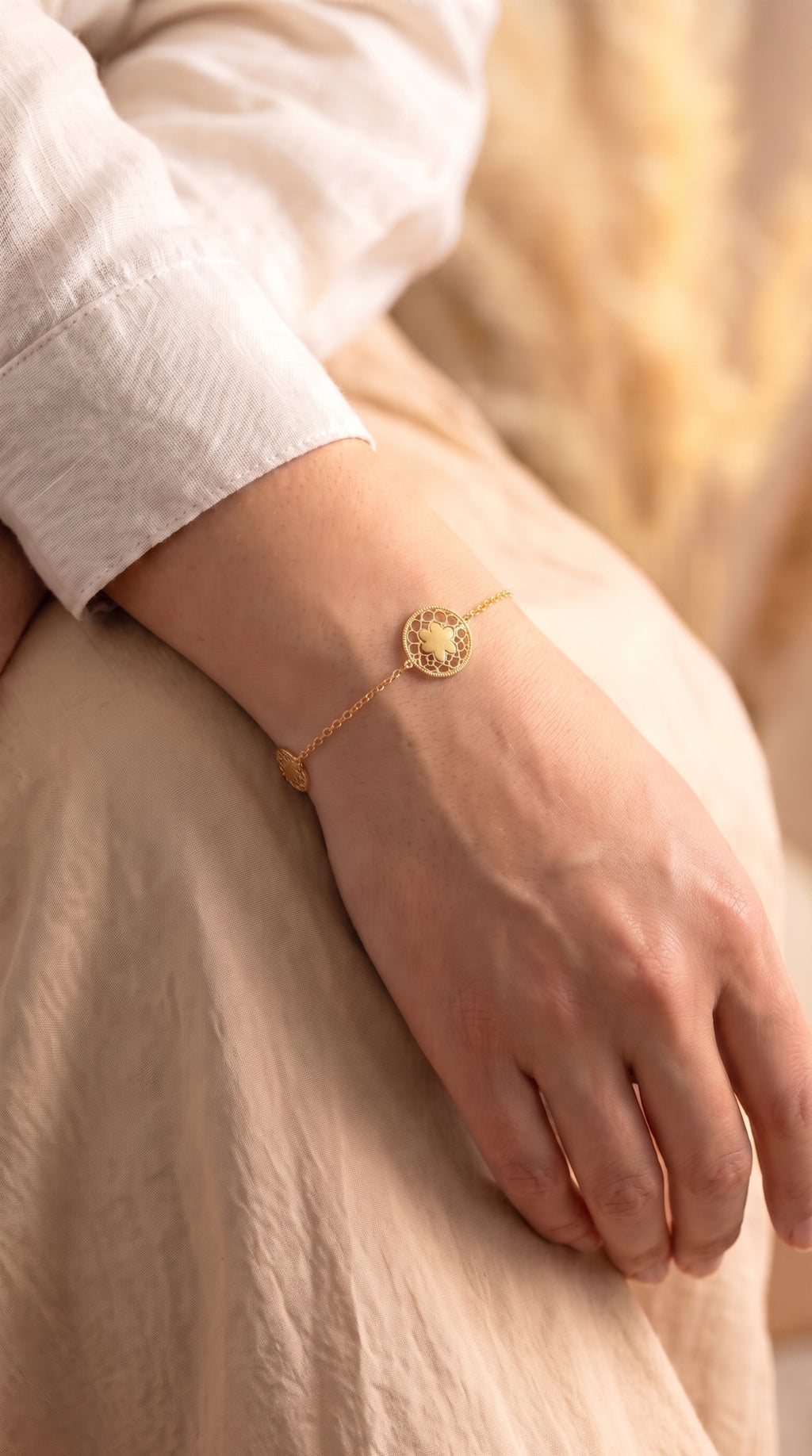 18K Yellow Gold Chain Bracelet