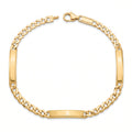 Men 18K Yellow Gold Plaque Bracelet