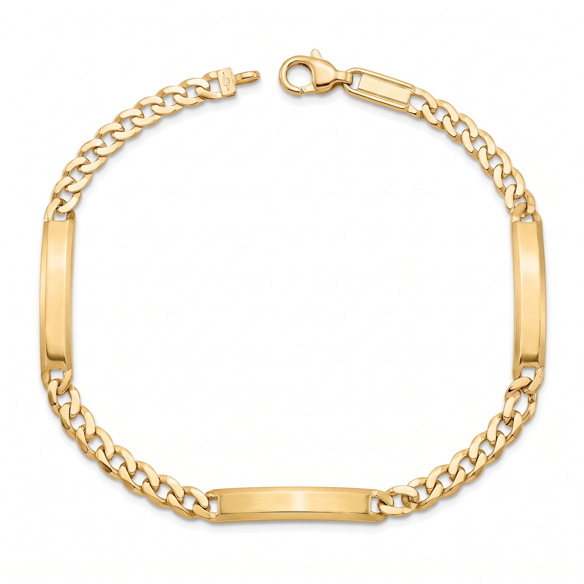 Men 18K Yellow Gold Plaque Bracelet