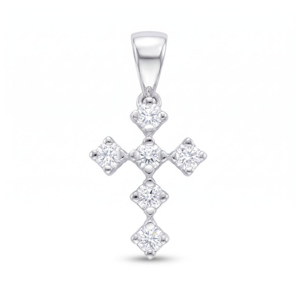 Diamond White Gold Cross Pendant