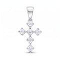 Diamond White Gold Cross Pendant