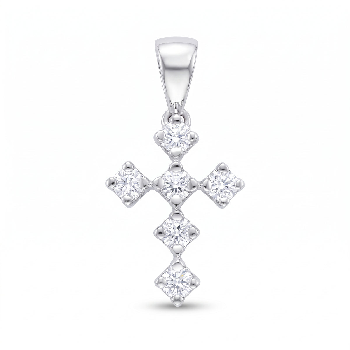Diamond White Gold Cross Pendant