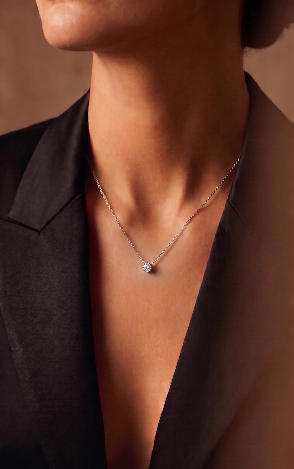 Diamond White Gold Necklace