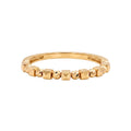 18K Yellow Gold Beaded Ring