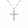 Diamond White Gold Cross Necklace