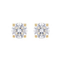 Lab Diamond Yellow Gold 0.39 ctw Stud Earrings