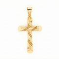 18K Yellow Gold Cross Pendant